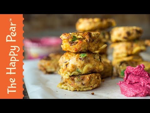 SWEET POTATO FRITTER | VEGAN | THE HAPPY PEAR