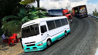 LA CARRETERA MAS EXTRECHA Toyota Coaster HONDURAS BUS RAPIDITO American Truck Simulator screenshot 1