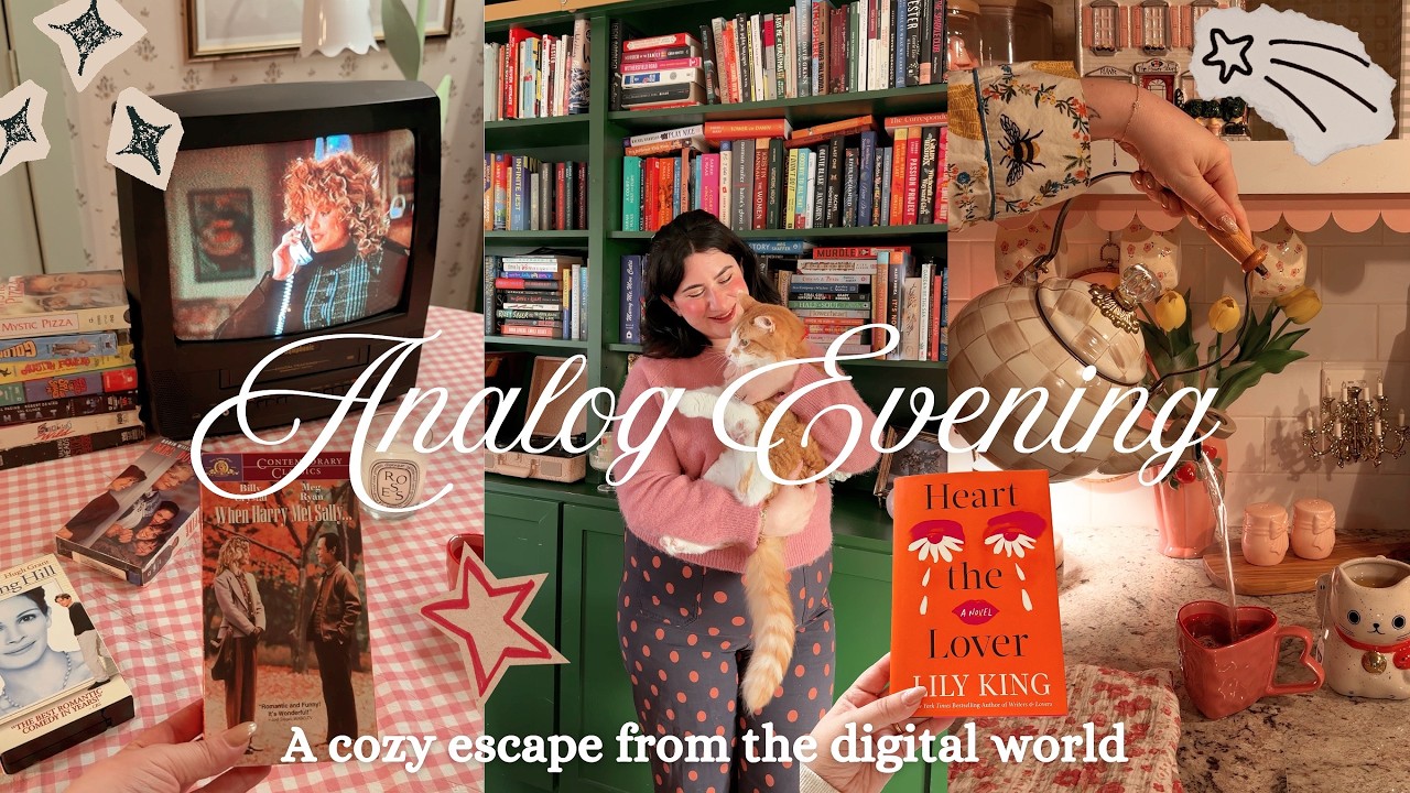 An Analog Evening 🌙📼 disconnecting from the digital world for a night