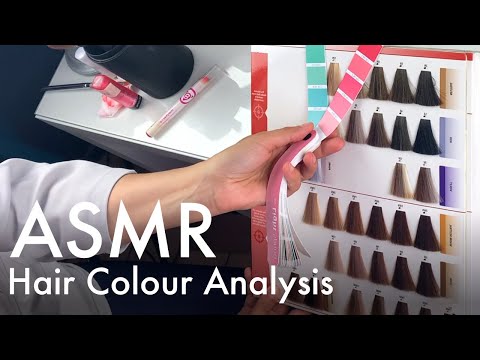 ASMR Colour Consultation - how to swatch hair (Unintentional ASMR, Real person ASMR)