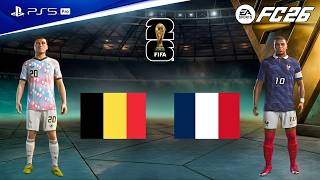 FC 26 - France vs Belgium | FIFA World Cup 2026 | Ft. Kevin De Bruyne, Kylian Mbappé !