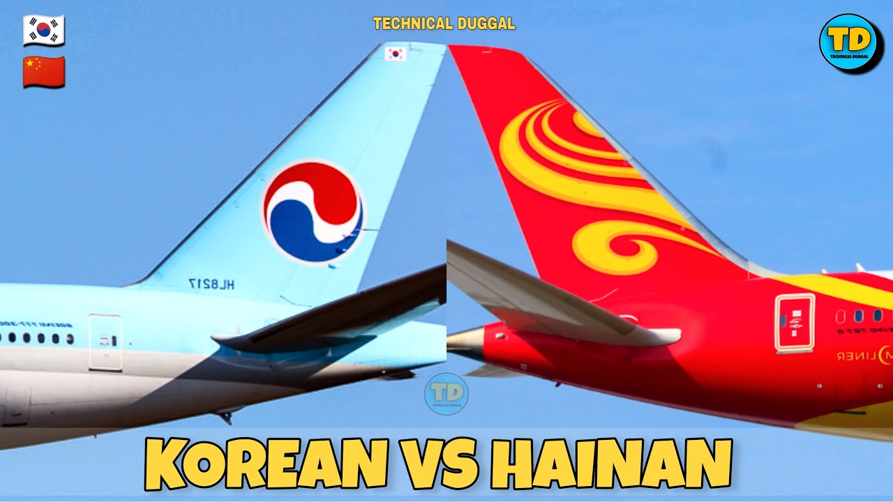 Korean Air Vs Hainan Airlines Comparison 2023! 🇰🇷 Vs 🇨🇳