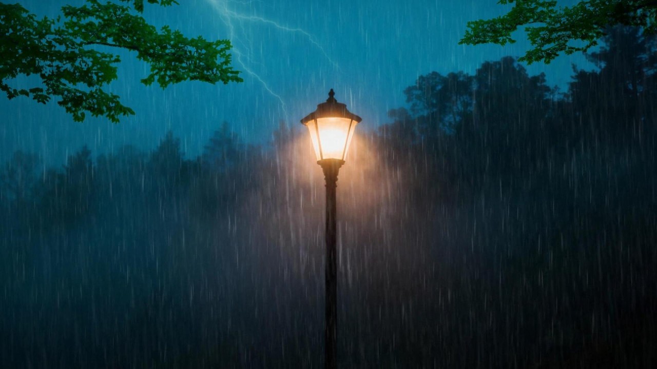 Intense Rain Sounds for Stress Relief | Dark, Immersive Atmosphere