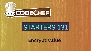 Encrypt Value | Codechef starters 131 | Simple explaination with code