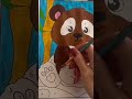Take 45 satisfying seconds | bear that was supposed to be a panda! #paintbynumbers #calmingcontent