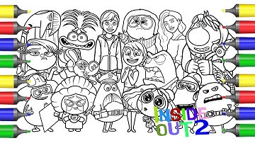 Inside Out 2 All Emotions Coloring Pages / NCS