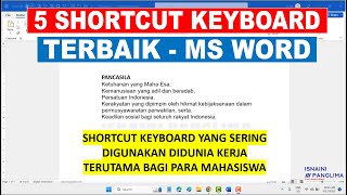 5 Shortcut Keyboard Terbaik Microsoft Word