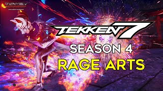 Tekken 7 - Rage Arts compilation Season 4 (all characters)