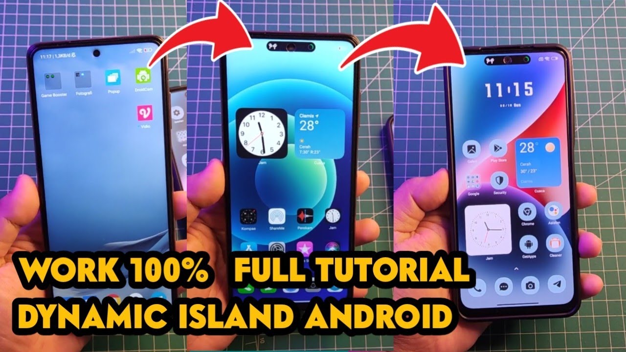 DYNAMIC ISLAND DI ANDROID MERUBAH NOTIFIKASI ANDROID DI XIAOMI # ...