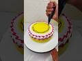 pineapple flavour cake Design #shorts#feed#tending#virals#video#howtomakecakecreamathome