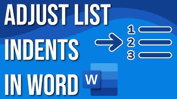 How To Adjust Numbered List Indents In Microsoft Word