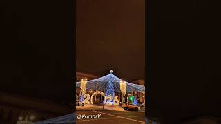 The Central Children's Store and a Large Blue Christmas Tree
