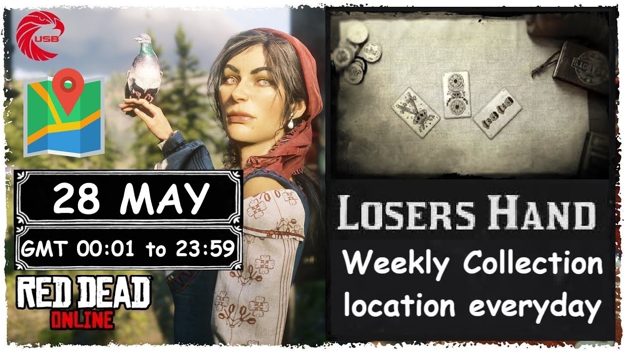 May 28 Losers Hand Collection Set RDR2 Two of Cups Pentacles Swords