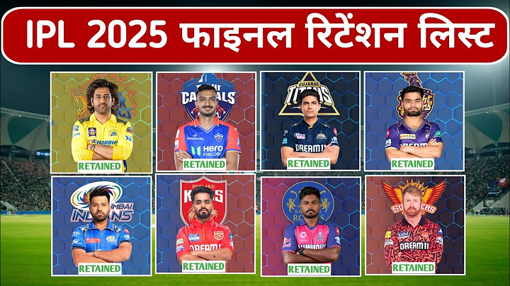 IPL 2025 All 10 Teams Confirm Retain Player List Announced | TATA IPL 2025 Player Retentions | IPL