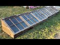 Making cheap cold frame grow boxes for winter gardening