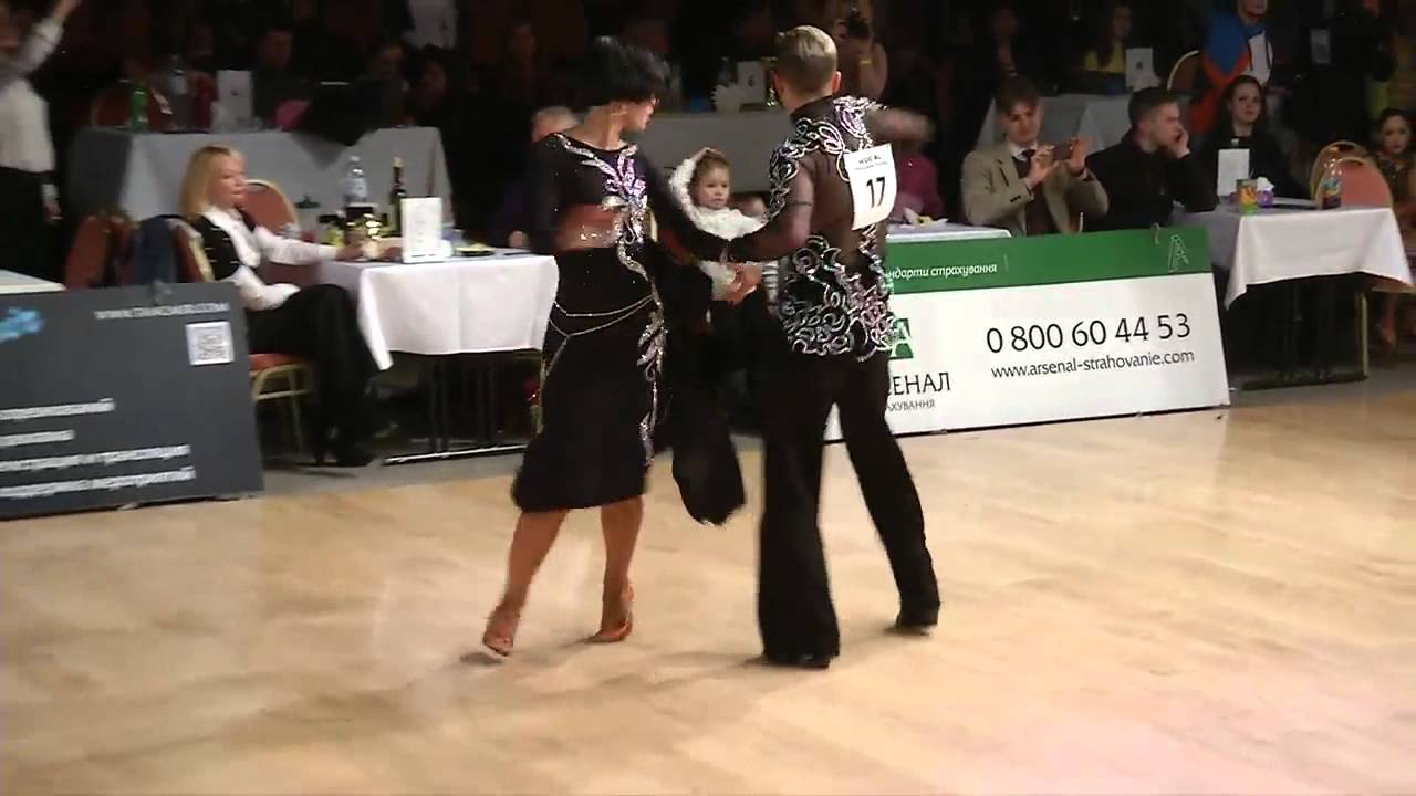 #17 Подлесный Даниил Волошаненко Елизавета Чемпионат Украины 2015 WDC AL Adult Lat Semi Finals Samba