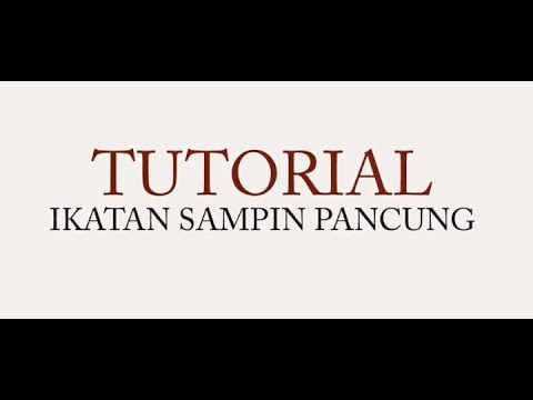 KRWEDDINGEVENT - TUTORIAL PEMAKAIAN SAMPING PANCUNG DIY