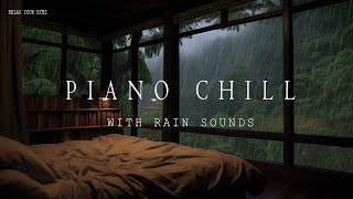 Tranquil Rain and Piano: Deep Sleep and Stress Relief Music 🌧️🌿 Relaxing Forest Bedroom