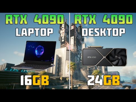 RTX 4090 Laptop vs RTX 4090 Desktop - 10 Games Test