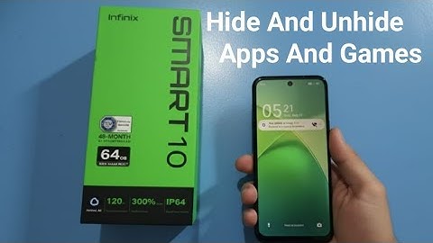 Infinix Smart 10 - How to Hide/unhide App & game