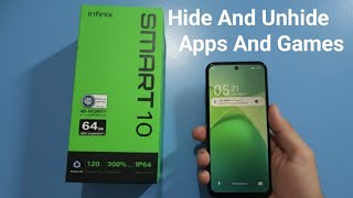 Infinix Smart 10 - كيفية إخفاء/إظهار التطبيقات والألعاب screenshot 5