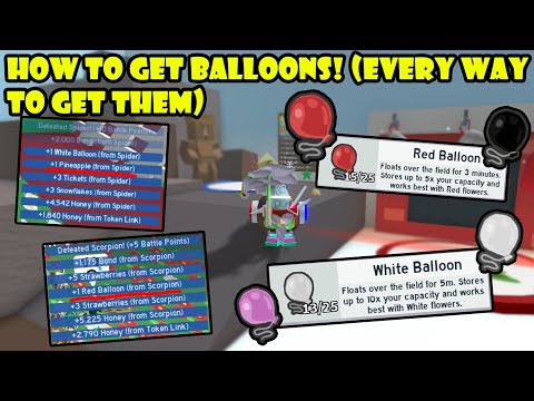 How To Get Balloons FAST!🎈 (Every Way To Get Them) | Bee Swarm Simulator