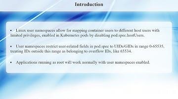 1.4.1.7 User Namespaces