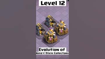 Clash of Clans|Evolution of Gold & Elixir Collectors|#coc#clashofclans#clash#cocfunnyvideo#cocfun