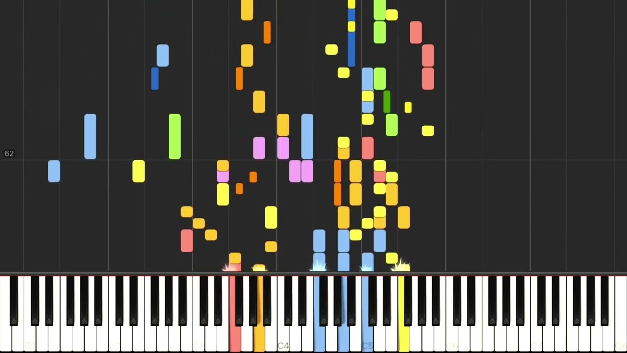 Bach - Concerto for 4 Harpsichords in A Minor, BWV 1065, 1st Movement (Allegro) [Synthesia]