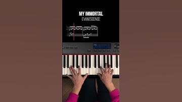 Thumbnail of Dive into the emotional storytelling of ‘My Immortal’ by #Evanescence through its #piano riff 👆🏼