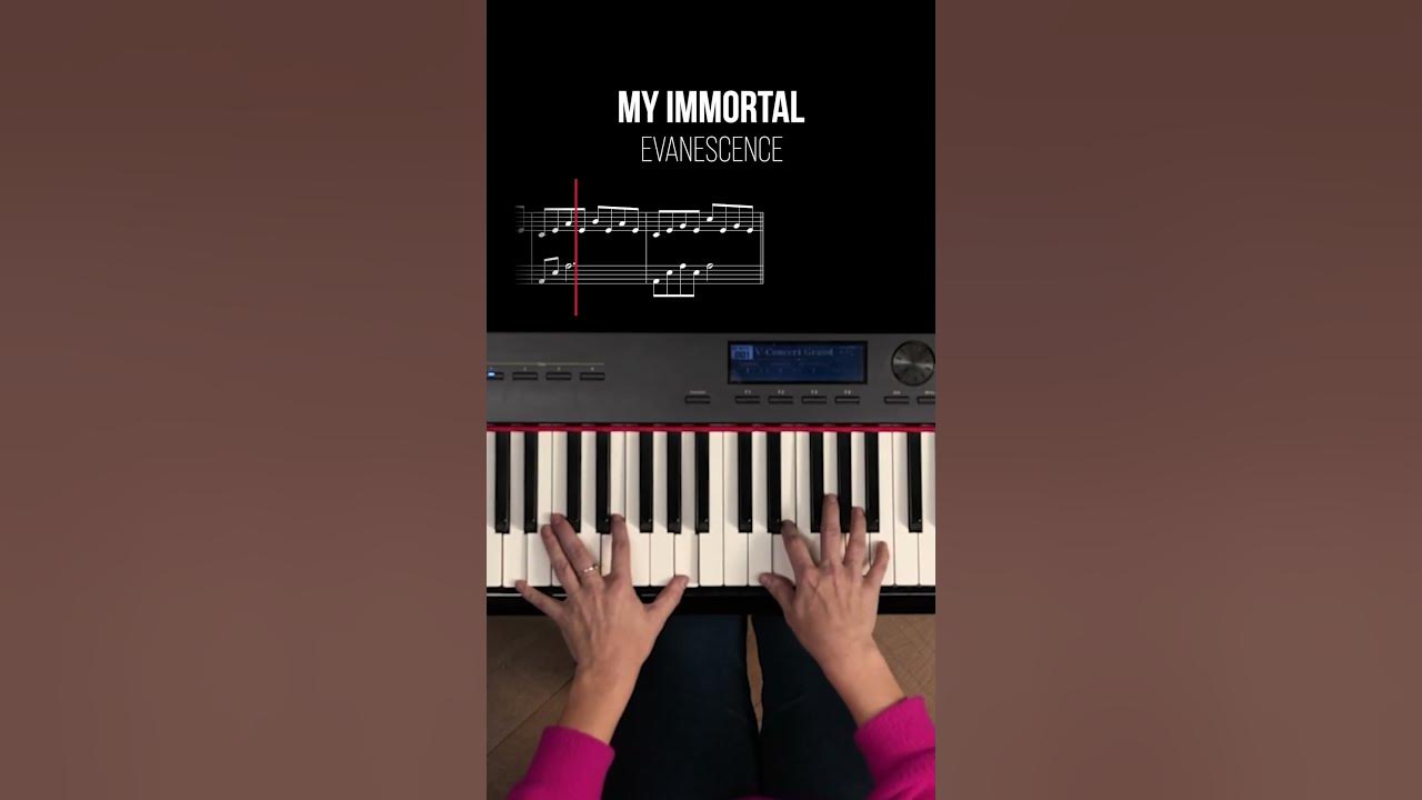 Dive into the emotional storytelling of ‘My Immortal’ by #Evanescence through its #piano riff 👆🏼
