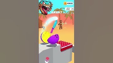 Slice It All! Best Walkthrough New Knife Level Part 273 #shorts #androidgames #games  #slice #3d