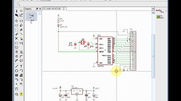 Cadsoft Eagle, Copy paste of schematic, Tutorial Lesson 2