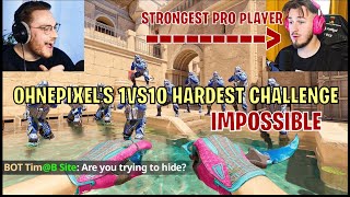 can YOU beat 10 CS2 bots on hardest difficulty...😈(1v10) OHNEPIXEL CHALLENGE