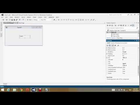 How to find KeyCodes with Visual Studio 2012 by Chamuth Chamandana