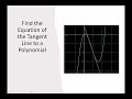 Find the Equation of the Tangent Line to a Polynomial
