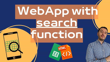 Create a Dynamic SEARCHABLE Web App from Google SHEETS Data with Apps Script 🚀