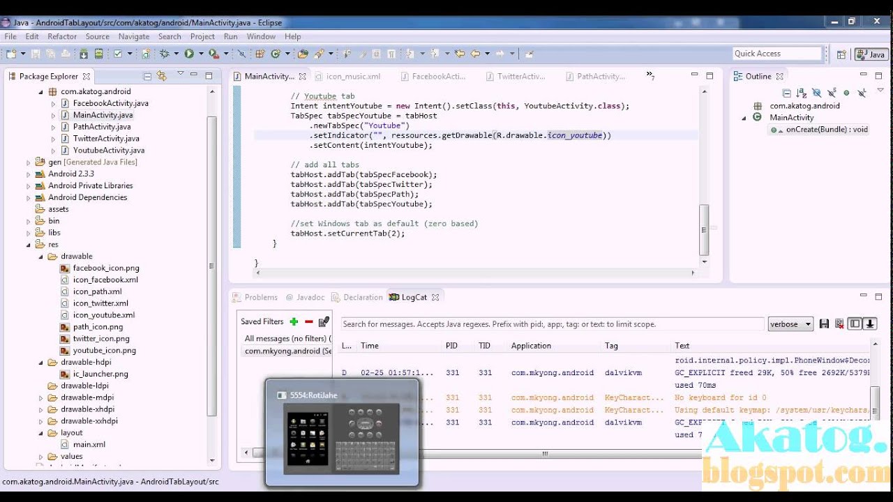 Android Tab Layout Tutorial - YouTube