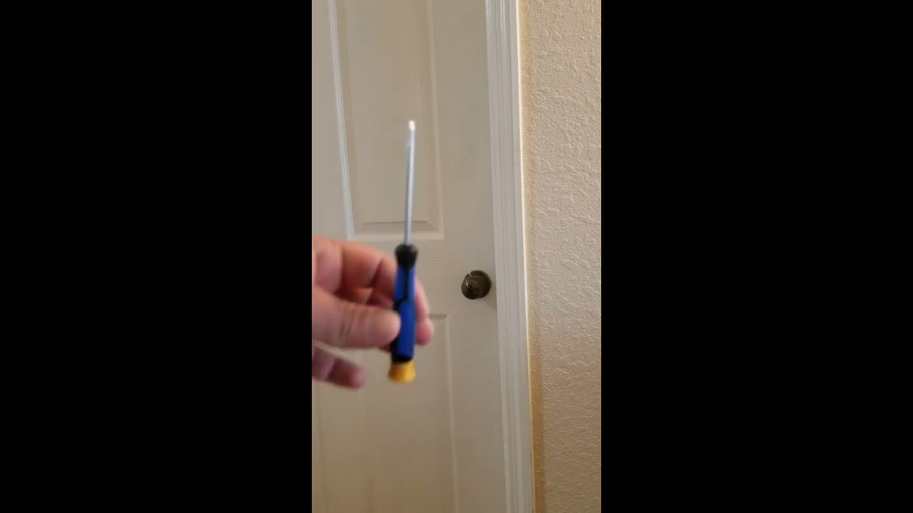 How To Unlock A Bedroom Door With Screwdriver 754 247 0242