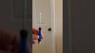 How To Unlock a Bedroom  Door With a Screwdriver (754) 247 0242