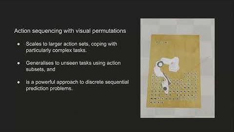 Action sequencing using visual permutations