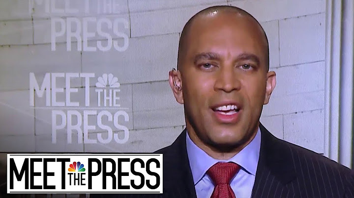 Full Jeffires: President Trump 'Pretends To Be A Tough Guy' Instead Of Governing | Meet The Press