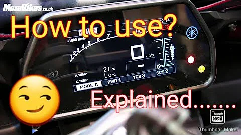 How to use Yamaha R1 Display panel!!!!!