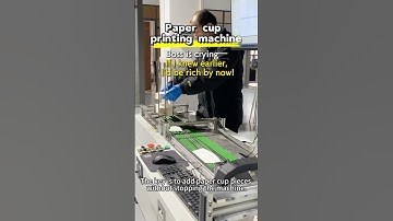 Paper cup printing machine #factory #factory #printing #onepass #shorts #machine