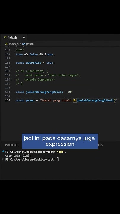 Javascript Dasar: Expression dan Statement (Part 4) #javascript #coding ...