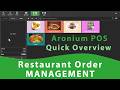 Restaurant Order Management System | Aronium Restaurant POS Quick Highlight in English