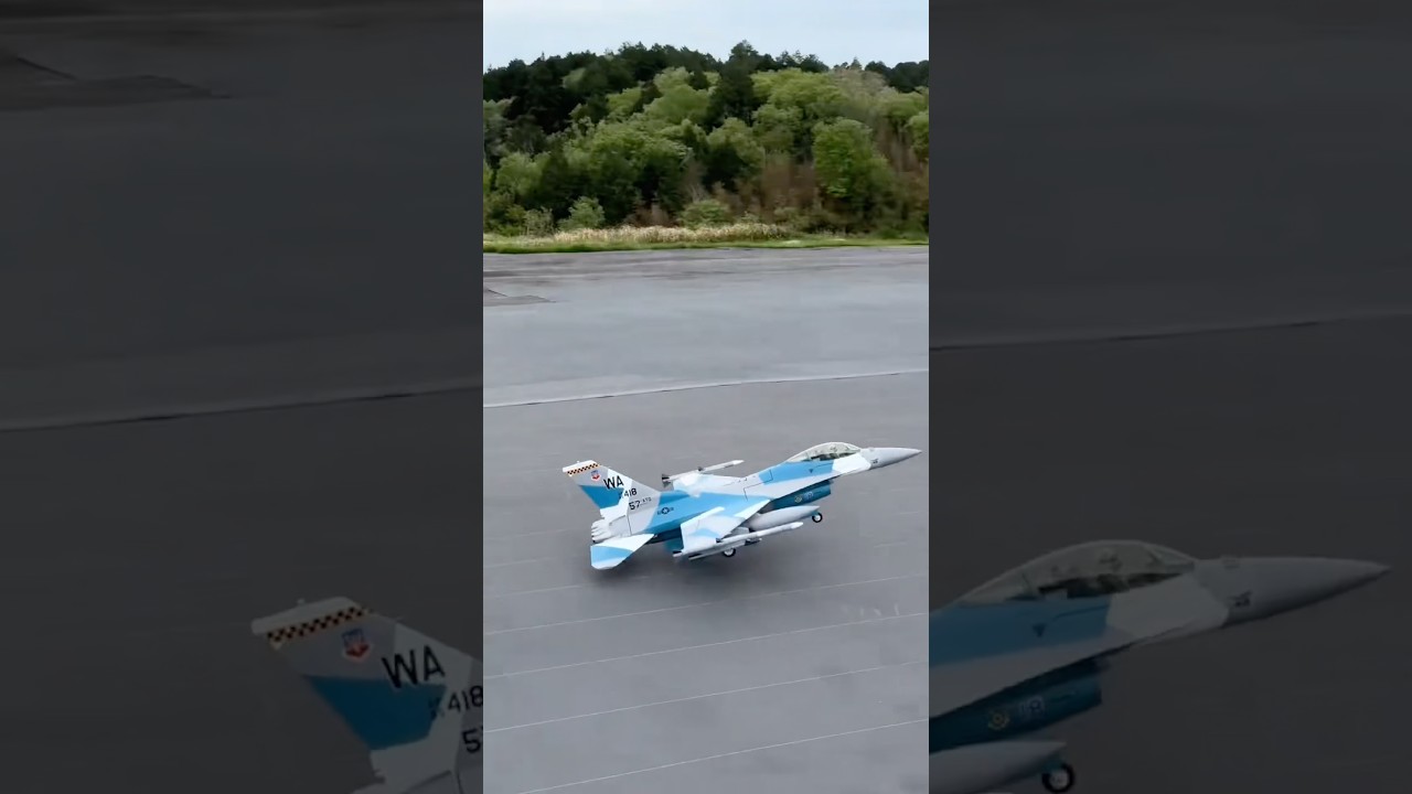 F-16ラジコン飛行機を飛ばすよ‼️パイロットは、世界チャンピオンのあの方‼️#トップガン#ラジコン飛行機