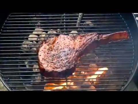 Tomahawk Steak the Weber Kettle YouTube