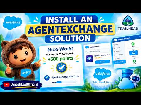 Install an AgentExchange Solution in Salesforce | Trailhead Tutorial |  UmeshLadOfficial