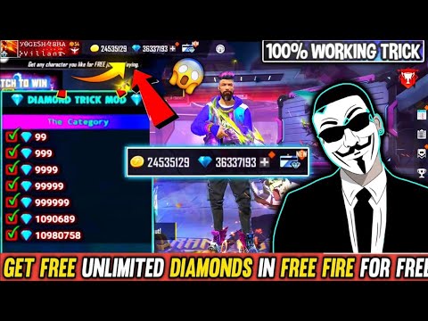 Free Diamonds 💎 Trick 2022, How To Get Free Diamonds In Free Fire Max